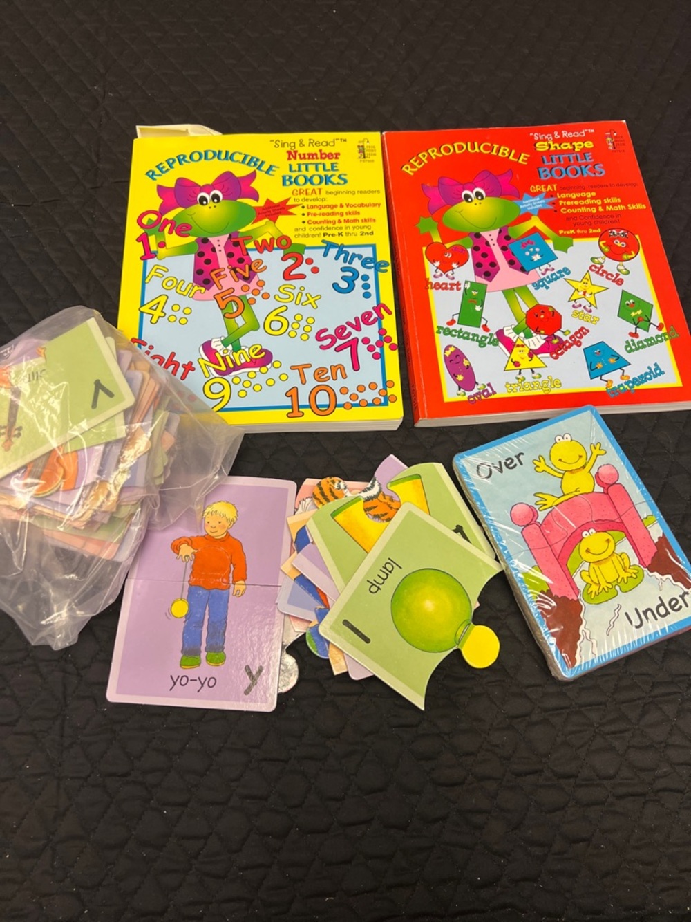 Kids Educational Set -Number and Shape Little Books-Alphabet and Opposite Puzzle